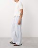 Abercrombie & Fitch Abercrombie & Fitch cotton rich baggy seersucker pants in blue stripes - 3