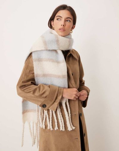 Abercrombie & Fitch Abercrombie & Fitch cozy scarf in blue stripe