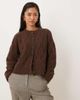 Abercrombie & Fitch Abercrombie & Fitch crew neck button up cardigan in brown - 4