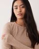 Abercrombie & Fitch Abercrombie & Fitch crew neck lounge top in beige-Neutral - 3