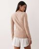 Abercrombie & Fitch Abercrombie & Fitch crew neck lounge top in beige-Neutral - 4