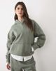 Abercrombie & Fitch Abercrombie & Fitch cropped boxy hoodie in khaki-Green - 1