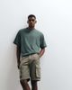 Abercrombie & Fitch Abercrombie & Fitch cropped premium heavyweight t-shirt in washed green - 1
