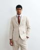 Abercrombie & Fitch Abercrombie & Fitch crosshatch single breasted blazer in cream - part of a set-White - 1
