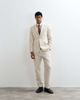 Abercrombie & Fitch Abercrombie & Fitch crosshatch single breasted blazer in cream - part of a set-White - 3