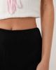 Abercrombie & Fitch Abercrombie & Fitch Curve Love high rise linen blend mini skort in black - 4