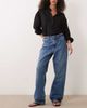 Abercrombie & Fitch Abercrombie & Fitch Curve Love high rise loose fit jeans in vintage blue wash - 1