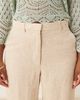 Abercrombie & Fitch Abercrombie & Fitch curve love linen blend high rise tailored pants in oatmeal-Neutral - 2