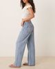 Abercrombie & Fitch Abercrombie & Fitch curve love low rise ultra loose jeans in light wash-Blue - 2
