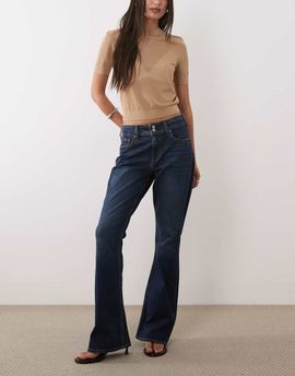 Abercrombie & Fitch Abercrombie & Fitch curve love mid rise bootcut jeans in vintage blue
