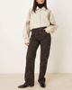 Abercrombie & Fitch Abercrombie & Fitch curve love relaxed 90s fit jeans in chocolate cheetah print-Brown - 1
