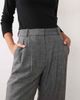 Abercrombie & Fitch Abercrombie & Fitch Curve Love Sloane wool blend pleated wide leg pants in dark gray - 4