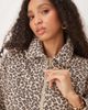 Abercrombie & Fitch Abercrombie & Fitch denim front zip workwear jacket in leopard print-Multi - 2