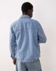 Abercrombie & Fitch Abercrombie & Fitch denim shacket in mid blue wash - 3
