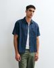 Abercrombie & Fitch Abercrombie & Fitch denim short sleeve workwear shirt in blue - 3