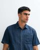 Abercrombie & Fitch Abercrombie & Fitch denim short sleeve workwear shirt in blue - 4