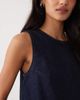 Abercrombie & Fitch Abercrombie & Fitch denim sleeveless top in indigo-Navy - 3