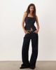 Abercrombie & Fitch Abercrombie & Fitch denim sweetheart neck corset top in indigo blue - 2