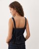 Abercrombie & Fitch Abercrombie & Fitch denim sweetheart neck corset top in indigo blue - 4