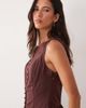 Abercrombie & Fitch Abercrombie & Fitch dropped waist mini dress in brown - 3