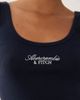 Abercrombie & Fitch Abercrombie & Fitch embroidered logo scoop neck tank top in navy - 3