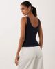 Abercrombie & Fitch Abercrombie & Fitch embroidered logo scoop neck tank top in navy - 4