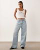 Abercrombie & Fitch Abercrombie & Fitch embroidered logo scoop neck tank top in white - 2