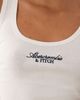 Abercrombie & Fitch Abercrombie & Fitch embroidered logo scoop neck tank top in white - 3