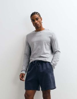 Abercrombie & Fitch Abercrombie & Fitch essenital jersey shorts in washed navy