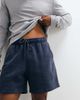 Abercrombie & Fitch Abercrombie & Fitch essenital jersey shorts in washed navy - 3