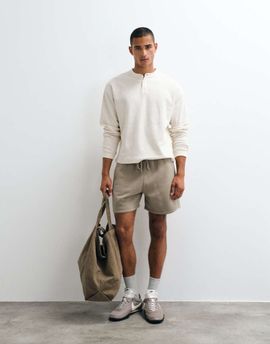 Abercrombie & Fitch Abercrombie & Fitch essential jersey shorts in washed brown