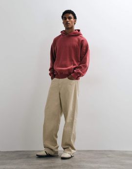 Abercrombie & Fitch Abercrombie & Fitch essential oversized hoodie in washed red