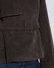 Abercrombie & Fitch Abercrombie & Fitch faux suede belted short trench in dark brown - 4