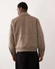 Abercrombie & Fitch Abercrombie & Fitch faux suede bomber jacket with collar in light brown - 3