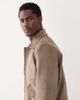 Abercrombie & Fitch Abercrombie & Fitch faux suede bomber jacket with collar in light brown - 4