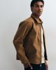 Abercrombie & Fitch Abercrombie & Fitch faux suede zip up jacket in light brown - 1