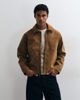 Abercrombie & Fitch Abercrombie & Fitch faux suede zip up jacket in light brown - 3