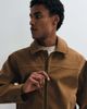 Abercrombie & Fitch Abercrombie & Fitch faux suede zip up jacket in light brown - 4