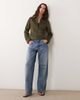 Abercrombie & Fitch Abercrombie & Fitch fitted 90s faux suede jacket in khaki green - 2