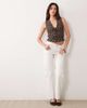 Abercrombie & Fitch Abercrombie & Fitch floral print ruched v-neck top in brown - 2
