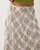 Abercrombie & Fitch Abercrombie & Fitch flowy midaxi skirt in white and brown plaid - 3