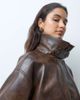 Abercrombie & Fitch Abercrombie & Fitch funnel neck bomber jacket in washed brown - 1