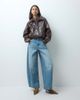 Abercrombie & Fitch Abercrombie & Fitch funnel neck bomber jacket in washed brown - 4