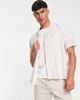 Abercrombie & Fitch Abercrombie & Fitch geo tile print short sleeve resort shirt in tan-Brown - 1