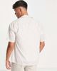 Abercrombie & Fitch Abercrombie & Fitch geo tile print short sleeve resort shirt in tan-Brown - 2