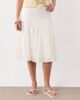 Abercrombie & Fitch Abercrombie & Fitch godet midi skirt in cream-White - 2