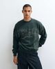 Abercrombie & Fitch Abercrombie & Fitch graphic crew neck sweatshirt in washed green - 1
