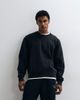 Abercrombie & Fitch Abercrombie & Fitch heavyweight crew neck sweatshirt in washed black - 1
