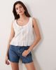 Abercrombie & Fitch Abercrombie & Fitch high rise a-line dad fit denim shorts in indigo blue - 1