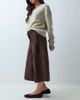 Abercrombie & Fitch Abercrombie & Fitch high rise faux suede culottes in brown - 2